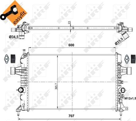 NRF 53000 - Radiators, Motora dzesēšanas sistēma www.autospares.lv