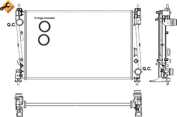 NRF 53017 - Radiators, Motora dzesēšanas sistēma autospares.lv