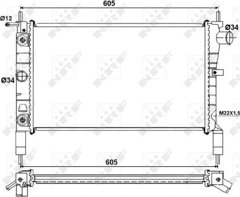 NRF 53036 - Radiators, Motora dzesēšanas sistēma www.autospares.lv