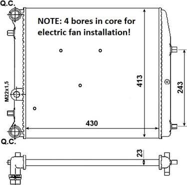 NRF 53021A - Radiators, Motora dzesēšanas sistēma www.autospares.lv