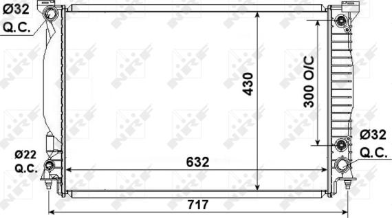 NRF 53190 - Радиатор, охлаждение двигателя www.autospares.lv