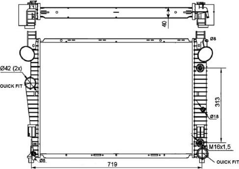 NRF 53103 - Radiators, Motora dzesēšanas sistēma www.autospares.lv