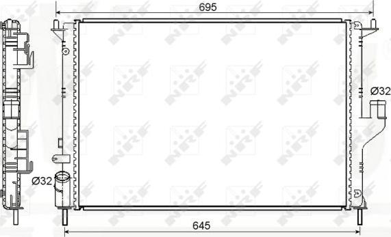 NRF 53118A - Radiators, Motora dzesēšanas sistēma www.autospares.lv