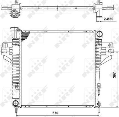 NRF 53182 - Radiators, Motora dzesēšanas sistēma www.autospares.lv