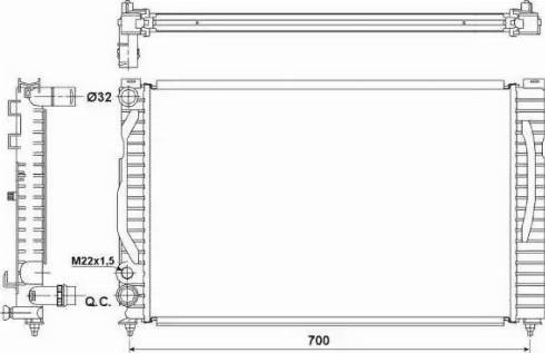 NRF 53175 - Radiators, Motora dzesēšanas sistēma www.autospares.lv