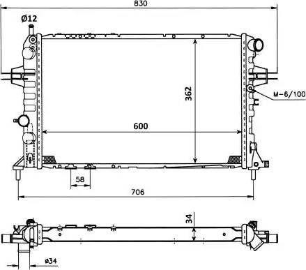 NRF 53898 - Radiators, Motora dzesēšanas sistēma www.autospares.lv