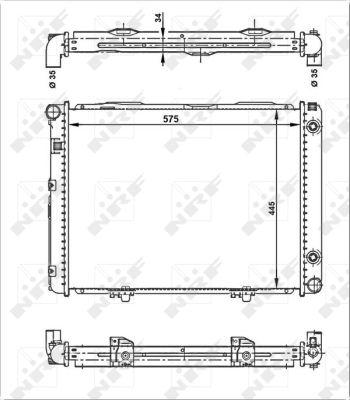 NRF 53866 - Радиатор, охлаждение двигателя www.autospares.lv