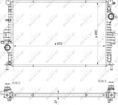 NRF 53812 - Radiators, Motora dzesēšanas sistēma www.autospares.lv