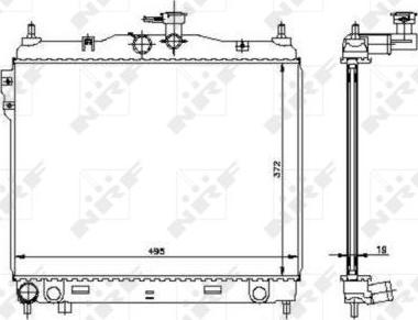 NRF 53361 - Radiators, Motora dzesēšanas sistēma www.autospares.lv