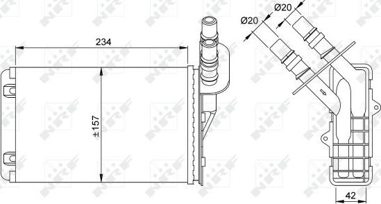 NRF 53382 - Siltummainis, Salona apsilde www.autospares.lv