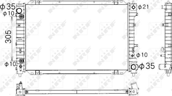 NRF 53378 - Radiators, Motora dzesēšanas sistēma www.autospares.lv