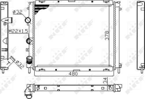 NRF 53209A - Radiators, Motora dzesēšanas sistēma www.autospares.lv