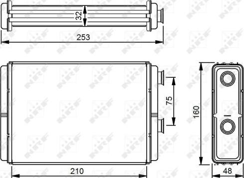 NRF 53233 - Siltummainis, Salona apsilde www.autospares.lv