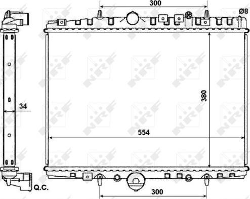 NRF 53787 - Radiators, Motora dzesēšanas sistēma www.autospares.lv