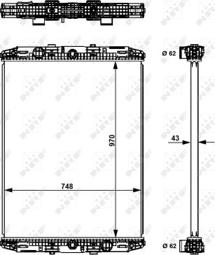 NRF 529551 - Radiators, Motora dzesēšanas sistēma www.autospares.lv