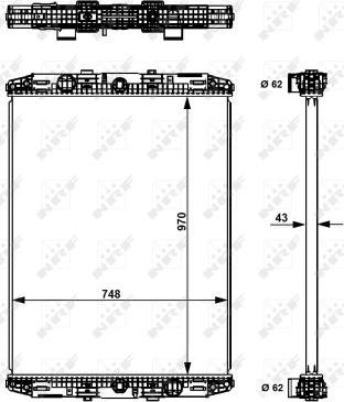 NRF 529551 - Radiators, Motora dzesēšanas sistēma www.autospares.lv