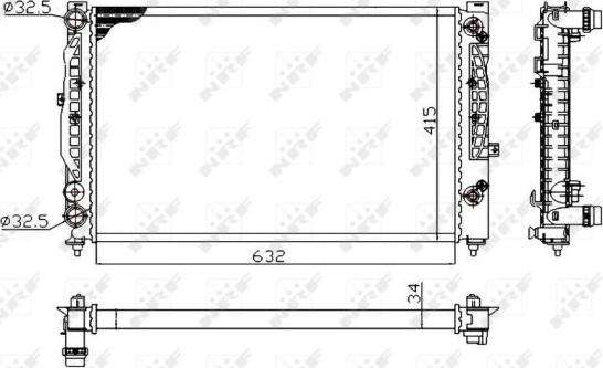 NRF 529504A - Radiators, Motora dzesēšanas sistēma www.autospares.lv