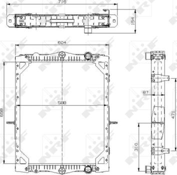 NRF 529744 - Radiators, Motora dzesēšanas sistēma www.autospares.lv