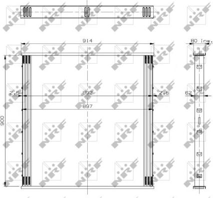 NRF 19187 - Radiatora siets, Starpdzesētājs www.autospares.lv