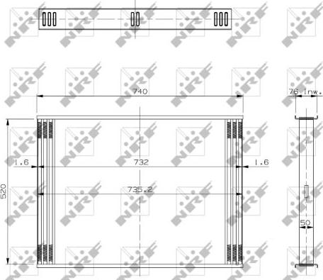 NRF 19276 - Radiatora siets, Starpdzesētājs www.autospares.lv