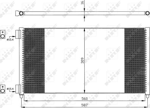 NRF 35496 - Kondensators, Gaisa kond. sistēma www.autospares.lv