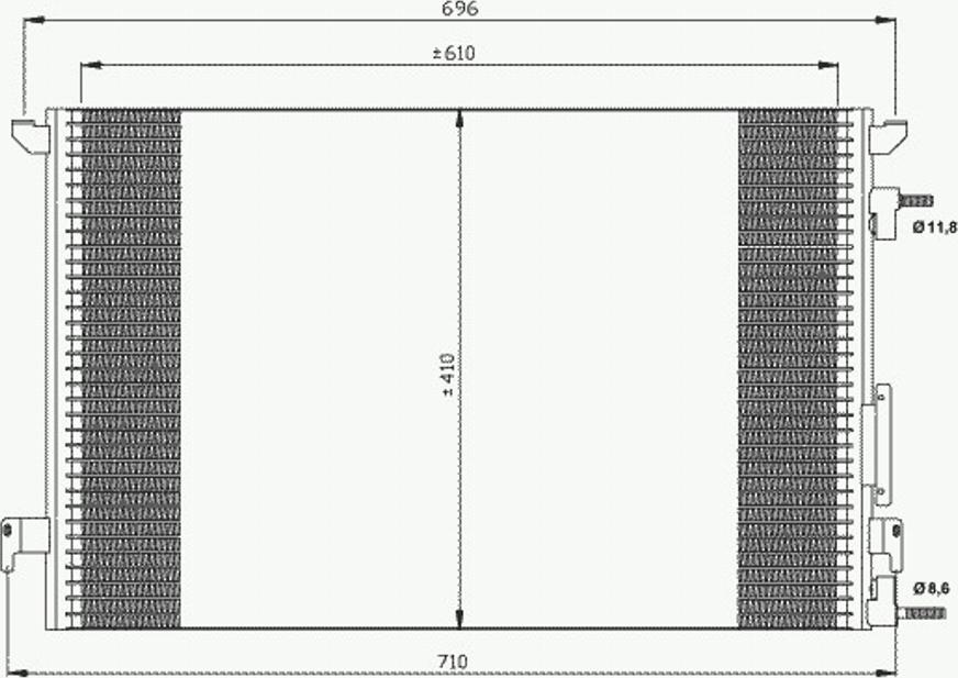 NRF 35453 - Kondensators, Gaisa kond. sistēma www.autospares.lv