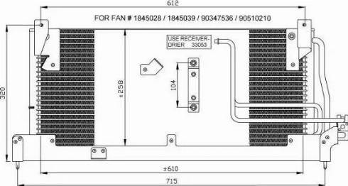 NRF 35466 - Kondensators, Gaisa kond. sistēma autospares.lv