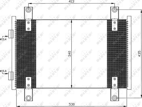 NRF 35501 - Kondensators, Gaisa kond. sistēma www.autospares.lv