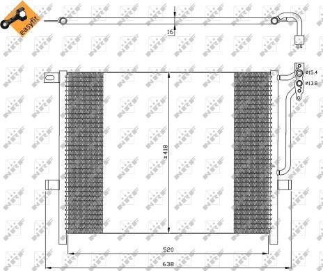 NRF 35589 - Kondensators, Gaisa kond. sistēma www.autospares.lv