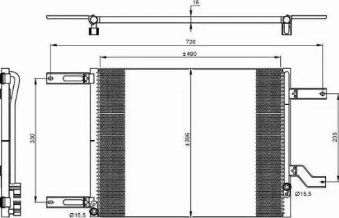 NRF 35665 - Kondensators, Gaisa kond. sistēma www.autospares.lv