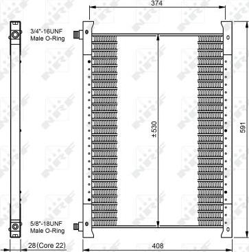 NRF 35064 - Kondensators, Gaisa kond. sistēma www.autospares.lv