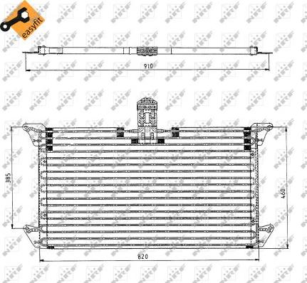 NRF 35061 - Kondensators, Gaisa kond. sistēma www.autospares.lv