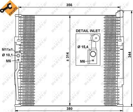 NRF 35146 - Kondensators, Gaisa kond. sistēma www.autospares.lv