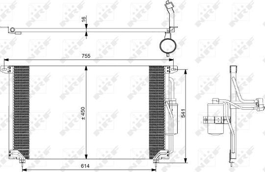 NRF 35184 - Kondensators, Gaisa kond. sistēma www.autospares.lv