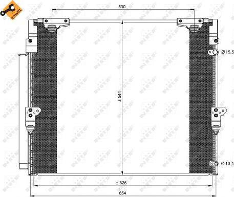 NRF 35862 - Kondensators, Gaisa kond. sistēma www.autospares.lv