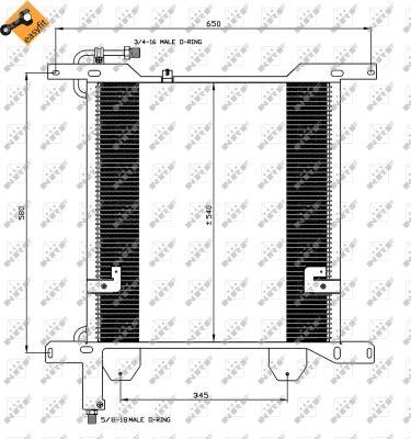 NRF 35837 - Kondensators, Gaisa kond. sistēma www.autospares.lv