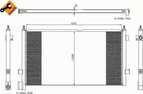 NRF 35313 - Kondensators, Gaisa kond. sistēma www.autospares.lv