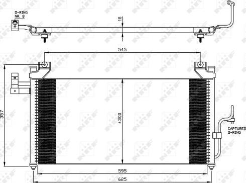 NRF 35386 - Kondensators, Gaisa kond. sistēma www.autospares.lv