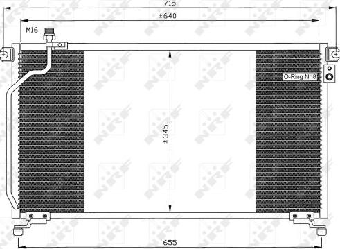 NRF 35374 - Kondensators, Gaisa kond. sistēma www.autospares.lv