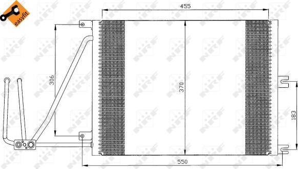 NRF 35292 - Kondensators, Gaisa kond. sistēma autospares.lv