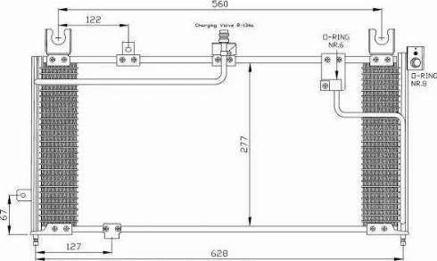 NRF 35287 - Kondensators, Gaisa kond. sistēma www.autospares.lv