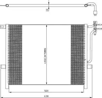 NRF 35224 - Kondensators, Gaisa kond. sistēma www.autospares.lv