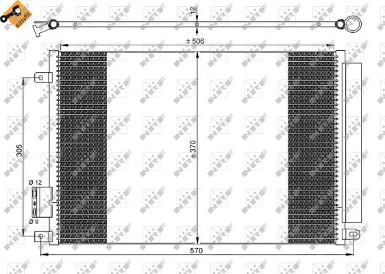 NRF 35753 - Kondensators, Gaisa kond. sistēma www.autospares.lv