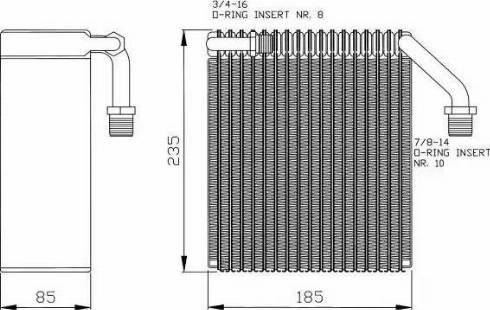 NRF 36094 - Iztvaikotājs, Gaisa kondicionēšanas sistēma www.autospares.lv