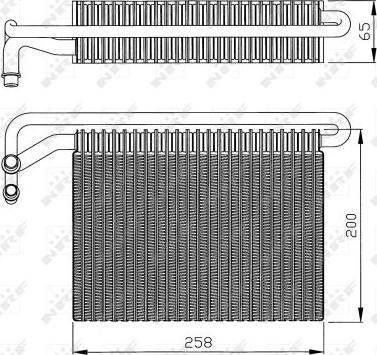 NRF 36096 - Iztvaikotājs, Gaisa kondicionēšanas sistēma www.autospares.lv