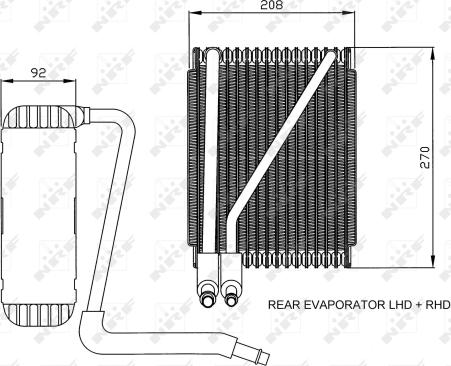 NRF 36044 - Iztvaikotājs, Gaisa kondicionēšanas sistēma www.autospares.lv