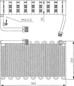 NRF 36007 - Iztvaikotājs, Gaisa kondicionēšanas sistēma www.autospares.lv