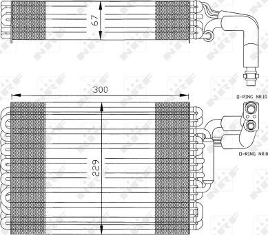 NRF 36030 - Iztvaikotājs, Gaisa kondicionēšanas sistēma www.autospares.lv