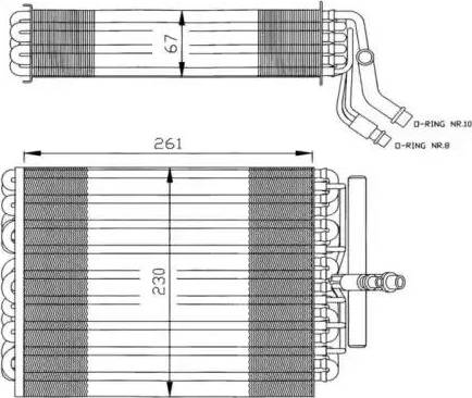 NRF 36020 - Iztvaikotājs, Gaisa kondicionēšanas sistēma www.autospares.lv