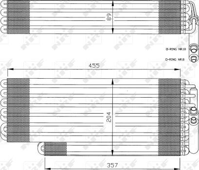 NRF 36078 - Iztvaikotājs, Gaisa kondicionēšanas sistēma www.autospares.lv